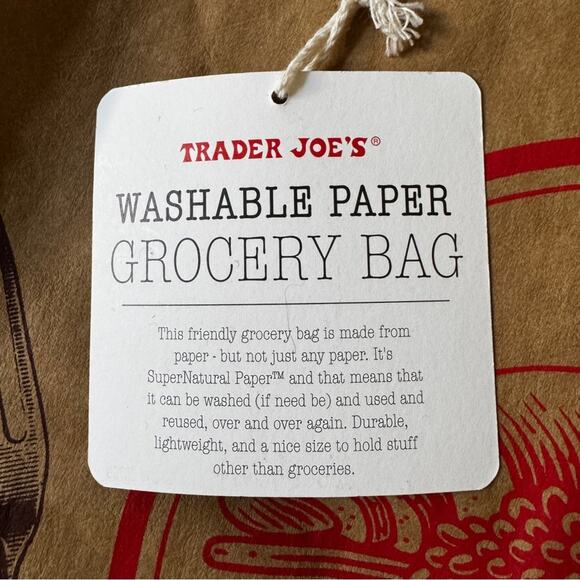 4 Trader Joe's Bags Canvas Reusable Tote/Washable Paper Bag/ 2 Citrus Jute Bags - Picture 6 of 16